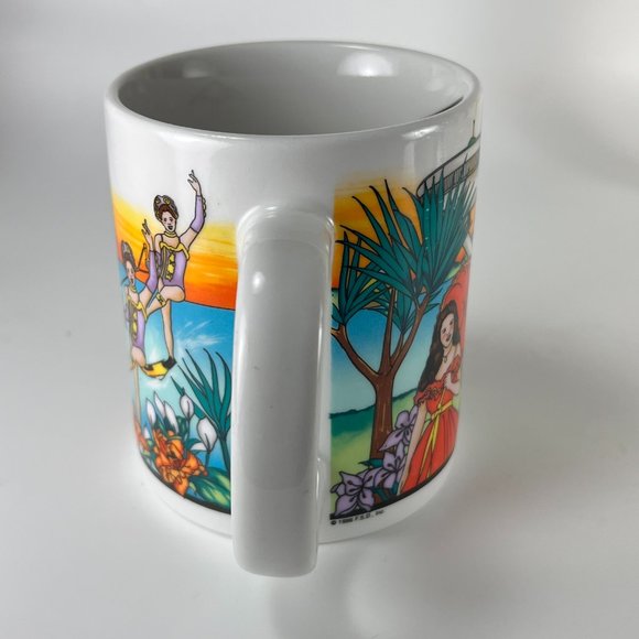 Vtg Cypress Gardens Coffee Cup Mug Florida Theme Park Ceramic Name Ann 90s - Picture 4 of 11